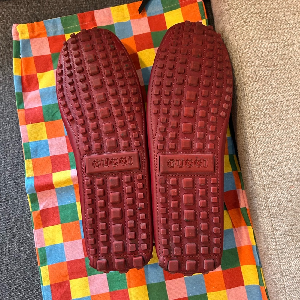Gucci Men's Bold Red Loafers - Picture 3 of 16